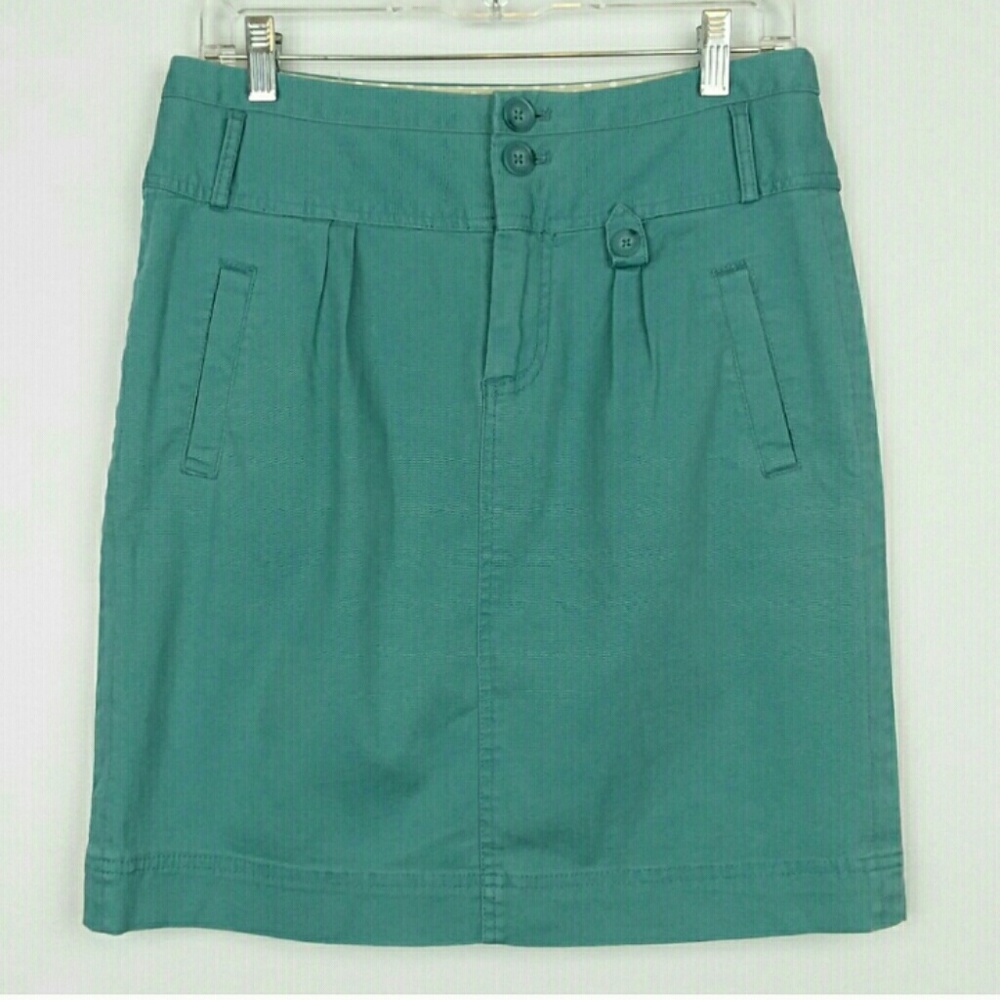 Anthropologie Cidra Robins Egg Blue Cotton Skirt